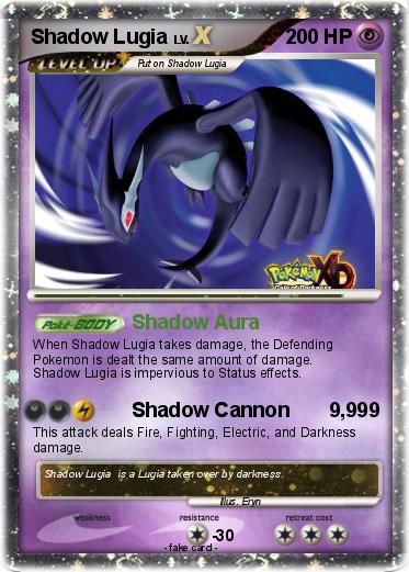 Pokemon Shadow Lugia