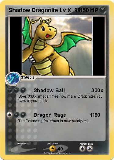 Pokemon Shadow Dragonite l.v X  99