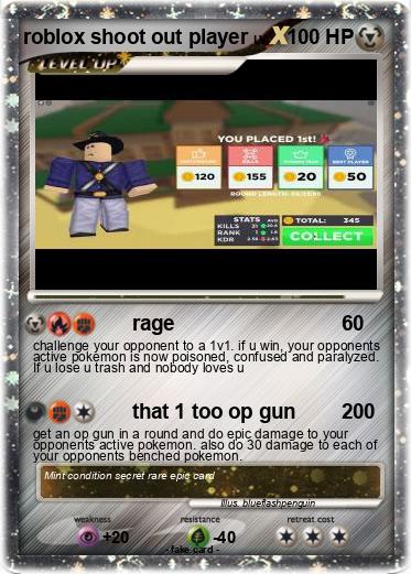 Pokemon roblox shoot out player