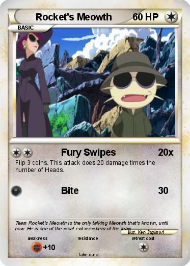 Pokemon Rocket's Meowth