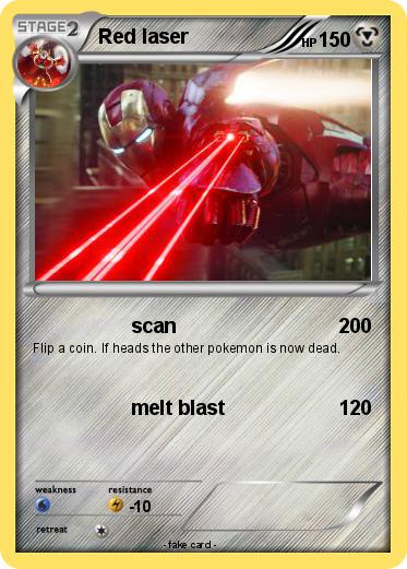 Pokemon Red laser