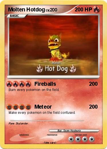 Pokemon Molten Hotdog