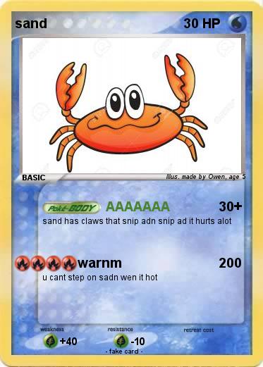 Pokemon sand