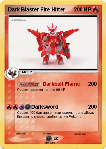 Pokemon Dark Blaster Fire Hitter