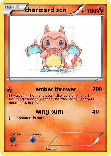 Pokemon charizard son