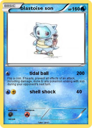 Pokemon blastoise son