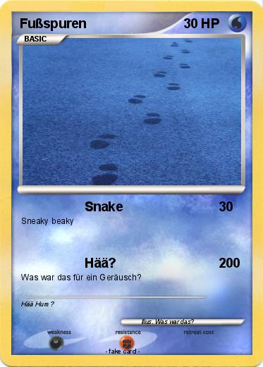 Pokemon Fußspuren