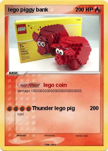 Pokemon lego piggy bank