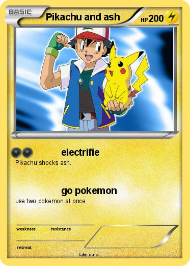 Pokemon Pikachu and ash