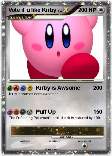 Pokemon Vote if u like Kirby