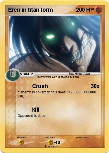 Pokemon Eren in titan form