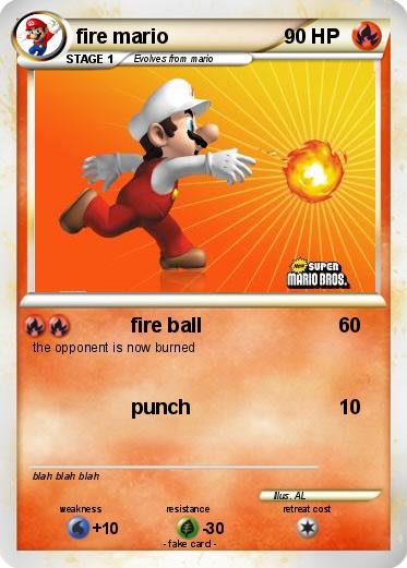 Pokemon fire mario