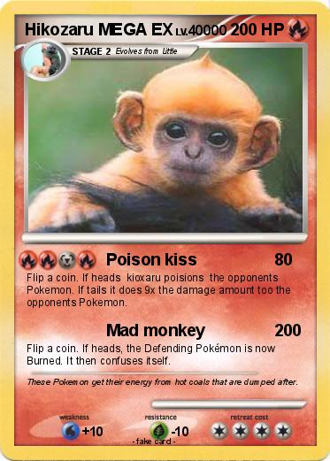 Pokemon Hikozaru MEGA EX