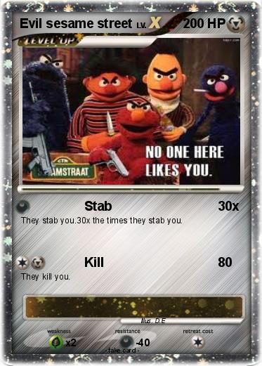 Pokemon Evil sesame street