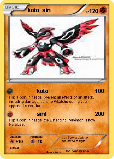 Pokemon koto  sin