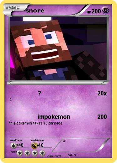 Pokemon snore