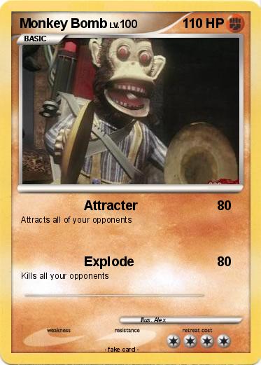 Pokemon Monkey Bomb