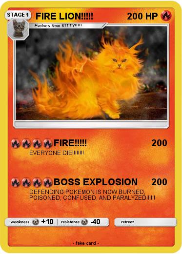 Pokemon FIRE LION!!!!!