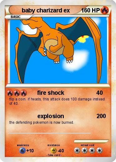 Pokemon baby charizard ex
