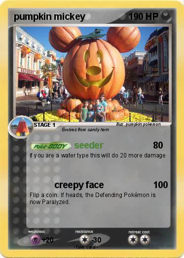 Pokemon pumpkin mickey