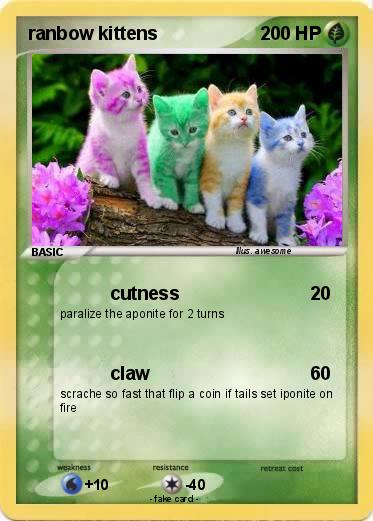 Pokemon ranbow kittens