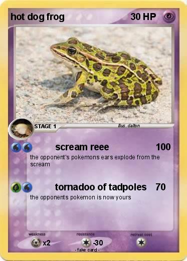 Pokemon hot dog frog