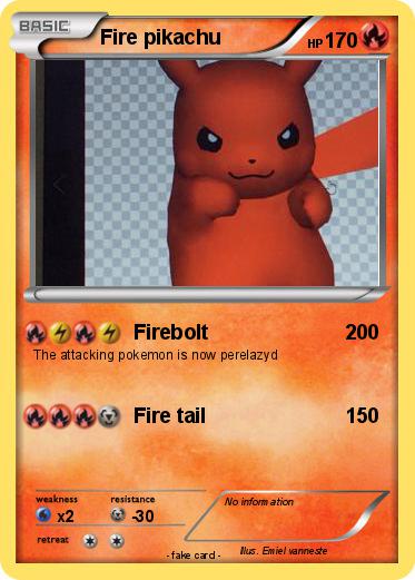 Pokemon Fire pikachu