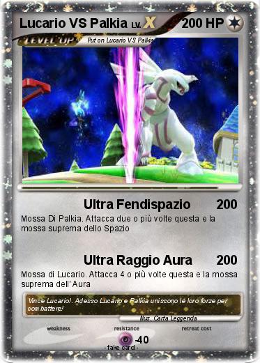 Pokemon Lucario VS Palkia