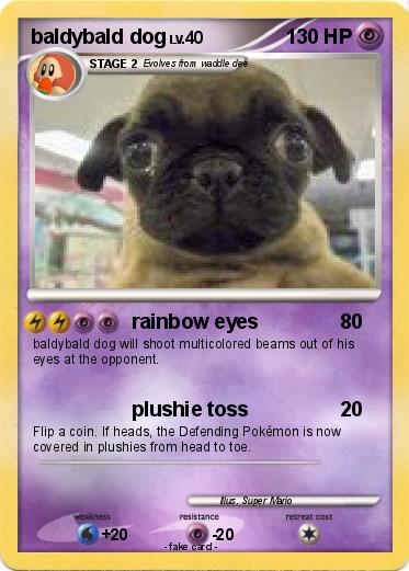 Pokemon baldybald dog