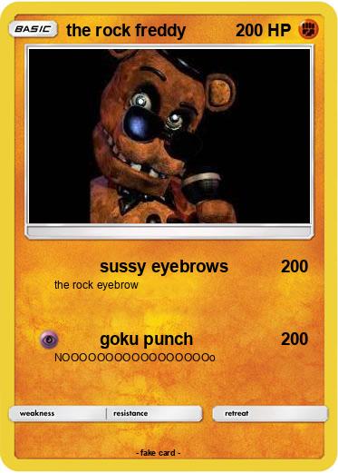 Pokemon the rock freddy