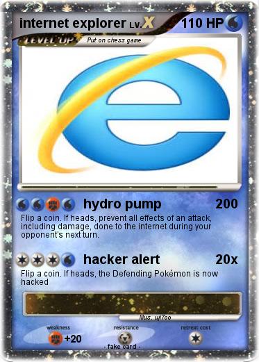 Pokemon internet explorer