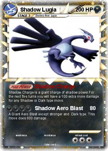 Pokemon Shadow Lugia