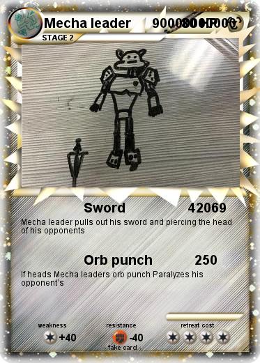 Pokemon Mecha leader      90000000000