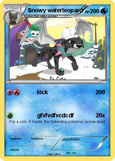 Pokemon Snowy waterleopard
