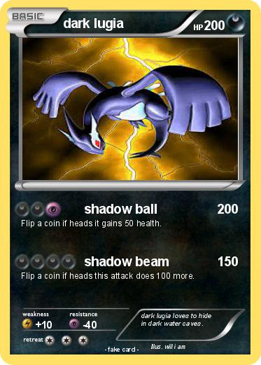 Pokemon dark lugia