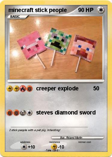 Pokemon minecraft stick people