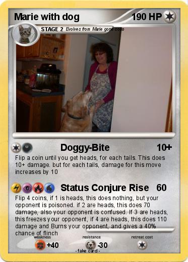 Pokemon Marie with dog