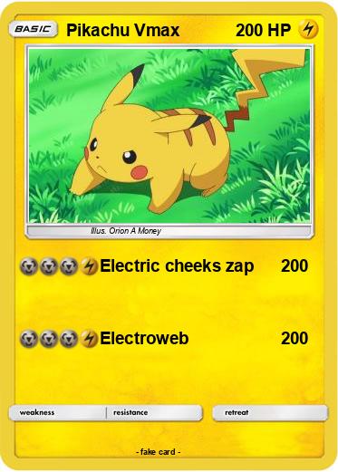 Pokemon Pikachu Vmax