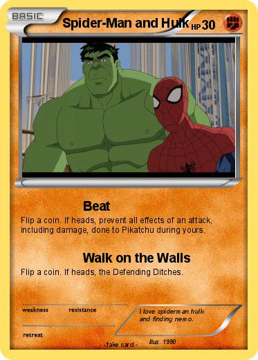 Pokemon Spider-Man and Hulk