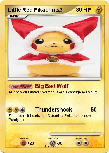 Pokemon Little Red Pikachu