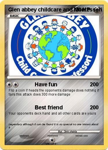 Pokemon Glen abbey childcare and Montessori