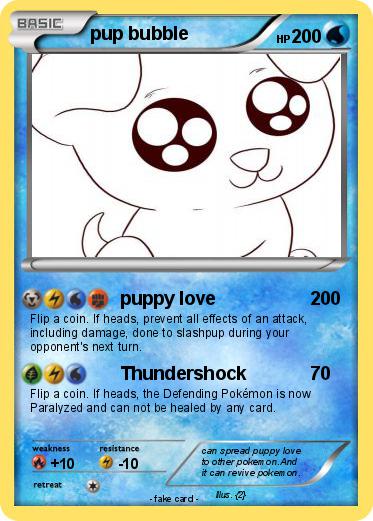 Pokemon pup bubble