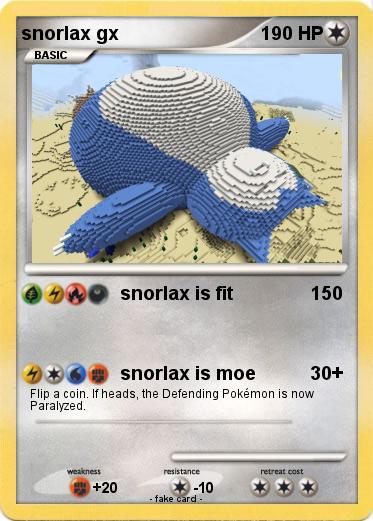 Pokemon snorlax gx