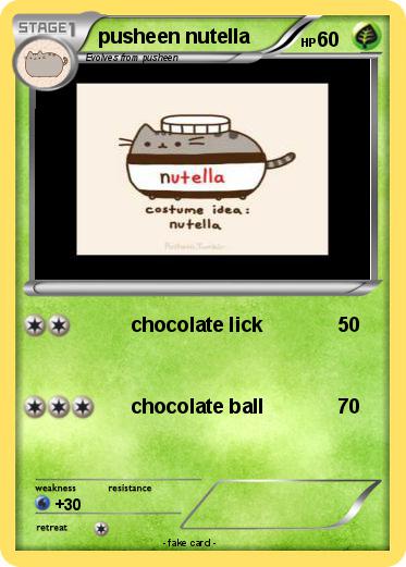 Pokemon pusheen nutella