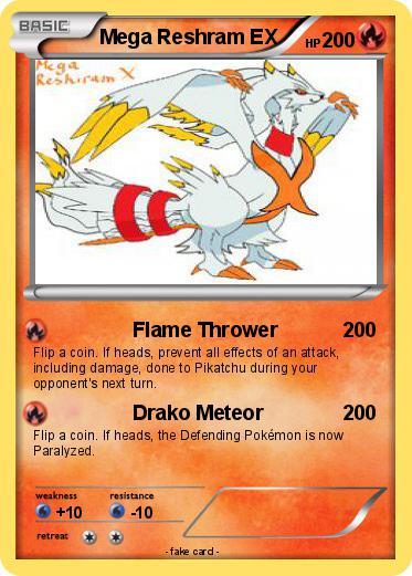 Pokemon Mega Reshram EX