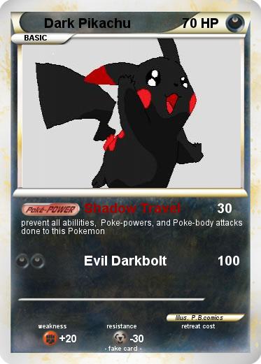 Pokemon Dark Pikachu