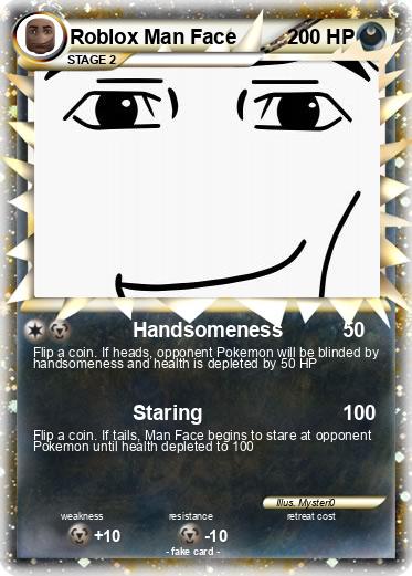 Pokemon Roblox Man Face
