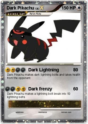 Pokemon Dark Pikachu