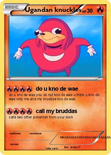Pokemon Ugandan knuckles
