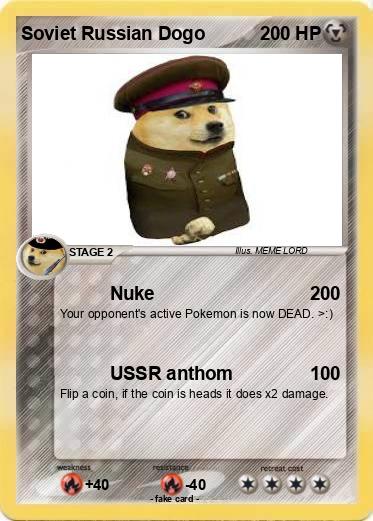 Pokemon Soviet Russian Dogo